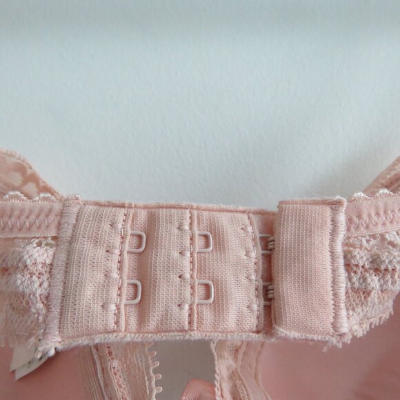 PASSIONATA BY CHANTELLE Let's Play Push-Up T-Shirt Underwire Bra Blush Pink Lace - Picture 12 of 15
